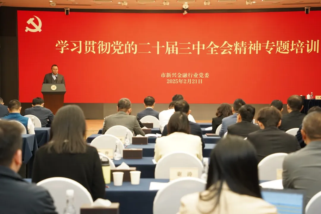 深圳市新兴金融行业党委召开学习贯彻党的二十届三中全会精神专题培训暨书记述职评议会